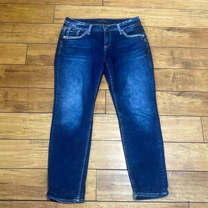 Silver boyfriend jeans